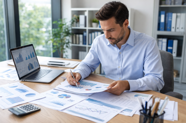 Business growth financing planning documents used to scale operations