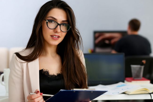 Photo of businesswoman illustrates blog ""