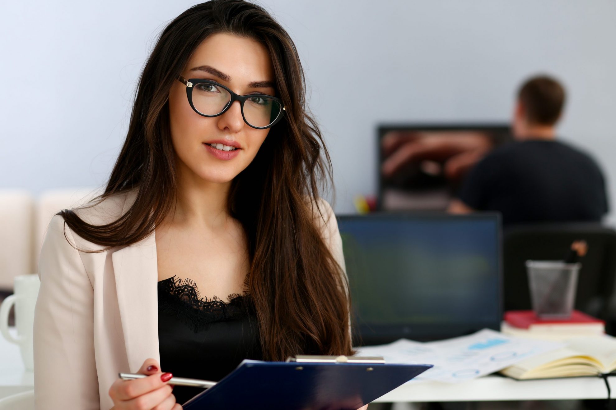 Photo of businesswoman illustrates blog ""