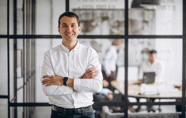 Photo of businessman illustrates blog: Understanding SBA Loans: an Essential Glossary