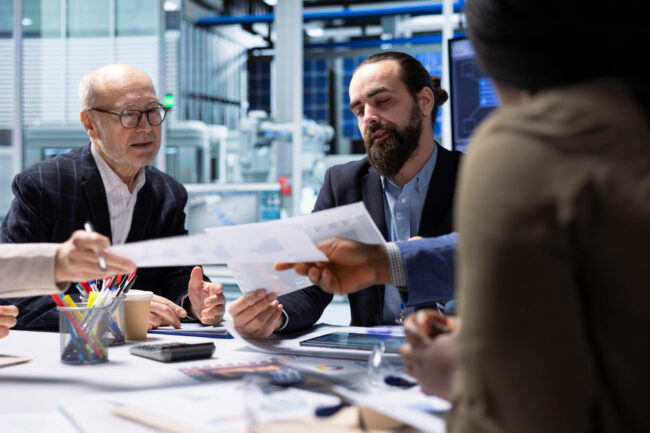 Business leaders planning financing for supply chain resilience